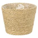 Cesto Decorativo Palha Cachepot Vaso Plantas Organizador Sala Varanda Quarto Enfeite
