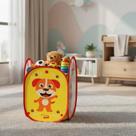 Cesto Dobrável Roupa Suja Infantil Brinquedos Organizador