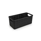 Cesto Eco Juta Preto Alongado Pequeno Nitron