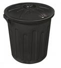 Cesto Fechado 30 Litros Preto - Arqplast