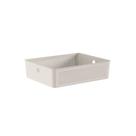 Cesto Flow 34x27x9cm Fechado Martiplast Ou - Bege Cesto Flow 34x27x9cm Fechado Martiplast Ou - Bege