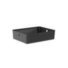 Cesto Flow 34x27x9cm Martiplast Ou- Preto Cesto Flow 34x27x9cm Martiplast Ou- Preto