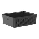 Cesto Flow com Tampa 27x22x10cm Preto CFW305PTF - Ou