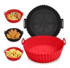 Cesto Forma De Silicone Airfryer 20cm Protetor Antiaderente