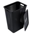 Cesto Grande Para Roupas Sujas Com Tampa Lavabo Banheiro Marca OU Cesto Grande Para Roupas Sujas Com Tampa Lavabo Banheiro Marca OU