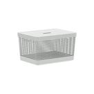 Cesto Grid com Tampa 20L Branco Oceano Ou