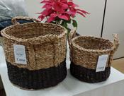 Cesto importado bangladesh - conjunto 2 unidades