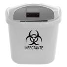 Cesto Individual Coleta Seletiva 40 L Para Poste Ou Parede Branco