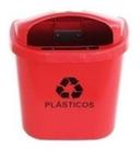 Cesto Individual Coleta Seletiva 40L Poste Parede Vermelho Cesto Individual Coleta Seletiva 40L Poste Parede Vermelho