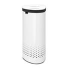Cesto lateral para roupas em aço inox 55 litros branco Brabantia