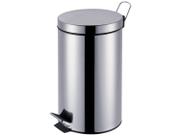 Cesto Lixeira Inox com Pedal Balde Interno Pia Banheiro Cozinha 12 litros Ágata Cesto Lixeira Inox com Pedal Balde Interno Pia Banheiro Cozinha 12 litros Ágata