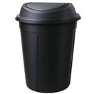 Cesto Lixeira Tampa Basculante 60 Litros Multiuso Preta 3UD