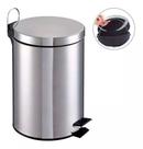 Cesto Lixo 3l Inox Cozinha E Banheiro Com Pedal Abre Tampa - atopy