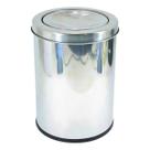 Cesto Lixo Banheiro Cozinha Lixeira Inox Tampa Basculante 3l