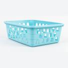 Cesto Multiuso Organizador Médio 20x15,5x6,5Cm Azul 123Organizei Cesto Multiuso Organizador Médio 20x15,5x6,5Cm Azul 123Organizei