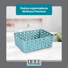 Cesto Multiuso Organizador Premium Azul 123Organizei Cesto Multiuso Organizador Premium Azul 123Organizei