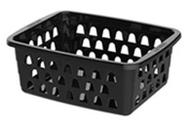 Cesto Multiuso Pequeno Preto 12x6x16cm PP Uninjet