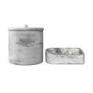 Cesto multiuso+porta sabão branco carrara Micromax