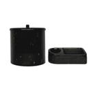Cesto multiuso+porta sabão preto nero Micromax