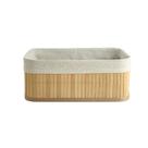 Cesto Nature Retangular Bambu 20x12cm - ACASA