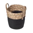 Cesto Oca Ratan com Preto - 42cm