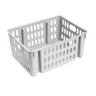 CESTO ORGANIZADOR 7,4L EMPILHAVEL ELLOPLAS 31X22X13CM - Branco