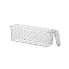 Cesto Organizador Acrílico Com Alça 28X8X8cm Cristal Armários Gavetas Cesto Organizador Acrílico Com Alça 28X8X8cm Cristal Armários Gavetas