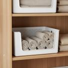 Cesto Organizador Com Abertura Frontal Branco 16L Flow