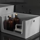 Cesto Organizador Com Abertura Frontal Chumbo 16L Flow