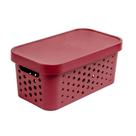 Cesto Organizador com Tampa 6L Marsala 301 - Mixxnova