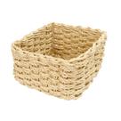 Cesto Organizador de Palha Decorativo Quadrado Grande