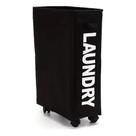 Cesto Organizador de Roupa C/Roda Preto - N248727-0 - Quanhe