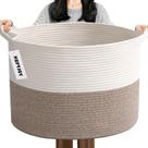 Cesto Organizador de Roupa em Corda Trançada HZFTJOY 65 L