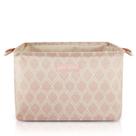 Cesto Organizador De Tecido Retangular Linha Loft Pink