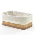Cesto Organizador Dobravel Bambu Claro 20x12x8cm Mimo Style