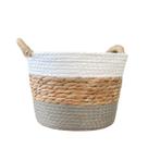 Cesto Organizador Em Fibra Natural Cinza 17x23cm Cesto Organizador Em Fibra Natural Cinza 17x23cm