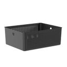 Cesto Organizador Empilhável Multiuso 34x27x13 Preto Flow Ou