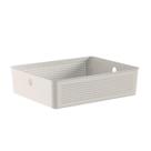 Cesto Organizador Empilhável Multiuso 34x27x9cm Branco Flow Ou
