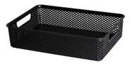 Cesto Organizador Multiuso 39 X 27 X 7,5cm Decorativo