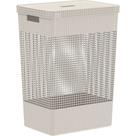 Cesto Organizador para Roupas Sujas, Limpas Com Tampa 49 Litros Grid OU Martiplast
