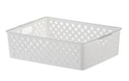 Cesto organizador quadratta 27x 21x 8cm branco Cesto organizador quadratta 27x 21x 8cm branco