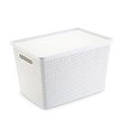 Cesto organizador rattan 50 lts branco