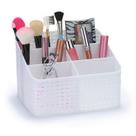 Cesto Organizador Rattan Branco com Div.