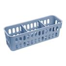 Cesto Organizador Slim Com Divisória 1,3L Elloplas 26x8x8cm - Azul