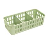 Cesto Organizador Slim Com Divisória 2,8L Elloplas 34X13X8cm - Cesto Organizador Slim Com Divisória 2,8L Elloplas 34X13X8cm -