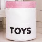 Cesto Organizador Toys Off White e Rosê