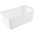 Cesto Organizador Vonder branco 30x17x12cm c/ 4UN Cesto Organizador Vonder branco 30x17x12cm c/ 4UN