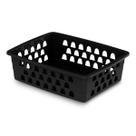 Cesto Organizadore 25x19,5 cm Grande Branco Preto Rosa Organizador de Geladeira Transparente Cesto Organizadore 25x19,5 cm Grande Branco Preto Rosa Organizador de Geladeira Transparente