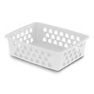 Cesto Organizadore 25x19,5 cm Grande Branco Preto Rosa Organizador de Geladeira Transparente