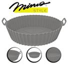 Cesto Panela Forma para Air Fryer Silicone Grey Antiaderente